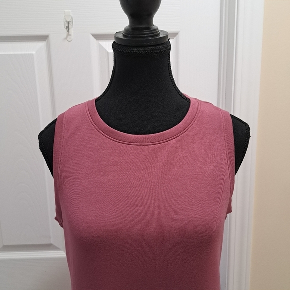 ❤️ New! Gaiam Pink Dress Tank Style Women's Small Soft Casual Knit Dress - Picture 8 of 11